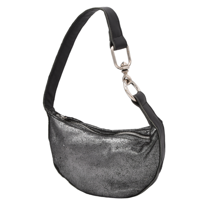 MYLA | SILVER | HALFMOON SHOULDER BAG