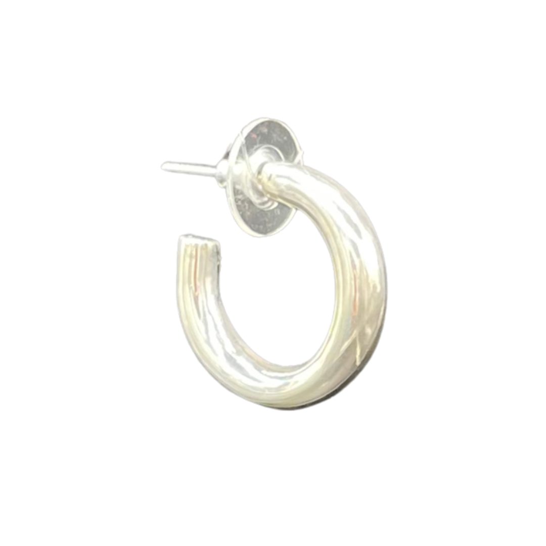 EALGA -SILVER HOOP EARRINGS 2 diameter