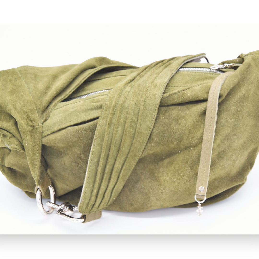 ZELDA | FOREST GREEN | HALF MOON BAG