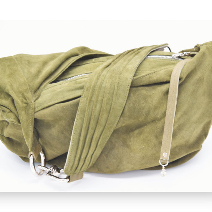 ZELDA | FOREST GREEN | HALF MOON BAG