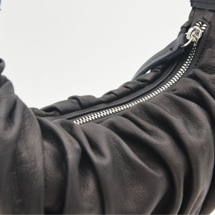 BLAKELY | HALF MOON SHOULDER BAG WITH STUDS