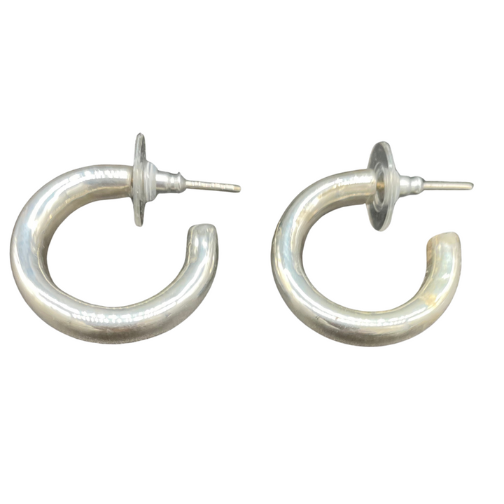 EALGA -SILVER HOOP EARRINGS 2 diameter