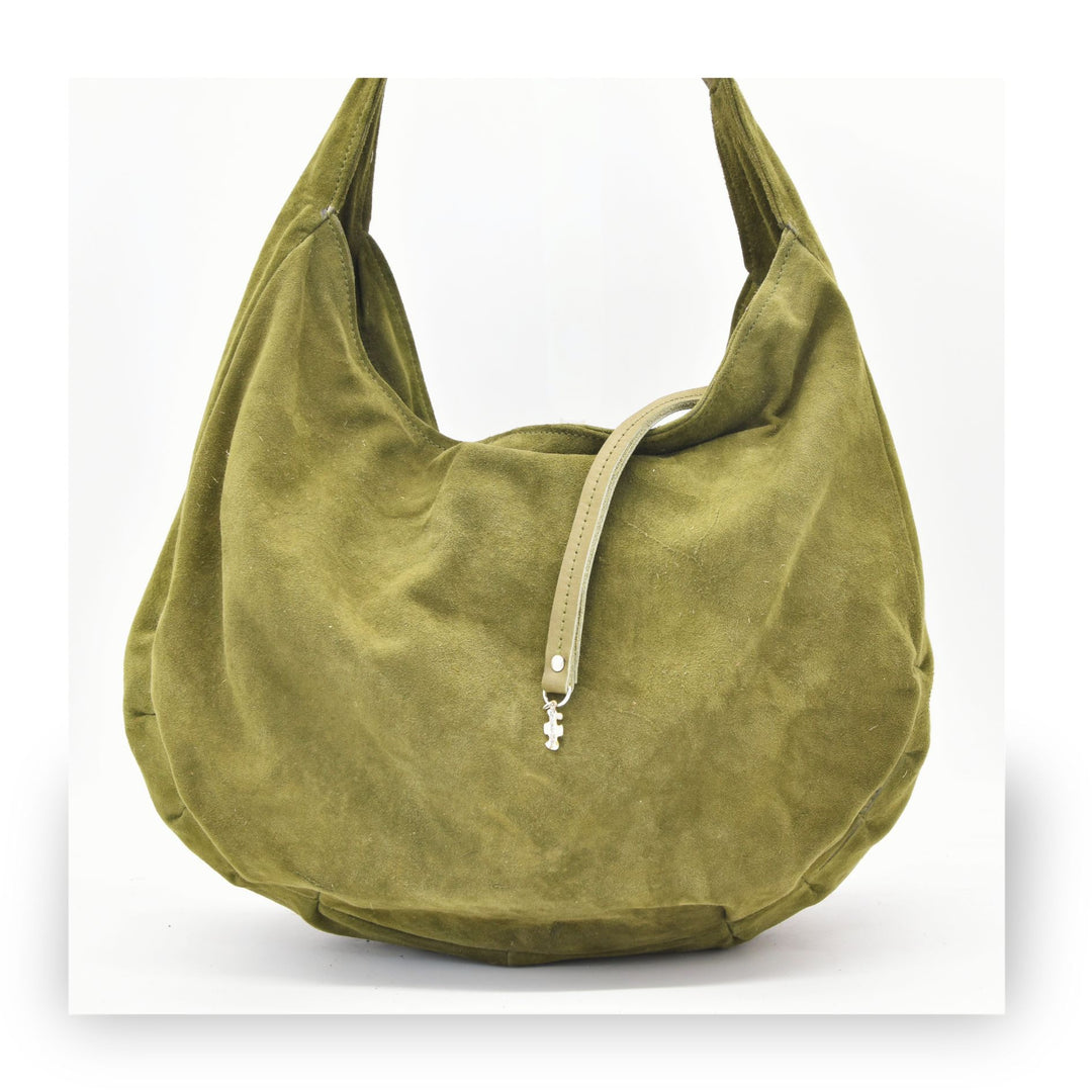 ZELDA | FOREST GREEN | HALF MOON BAG