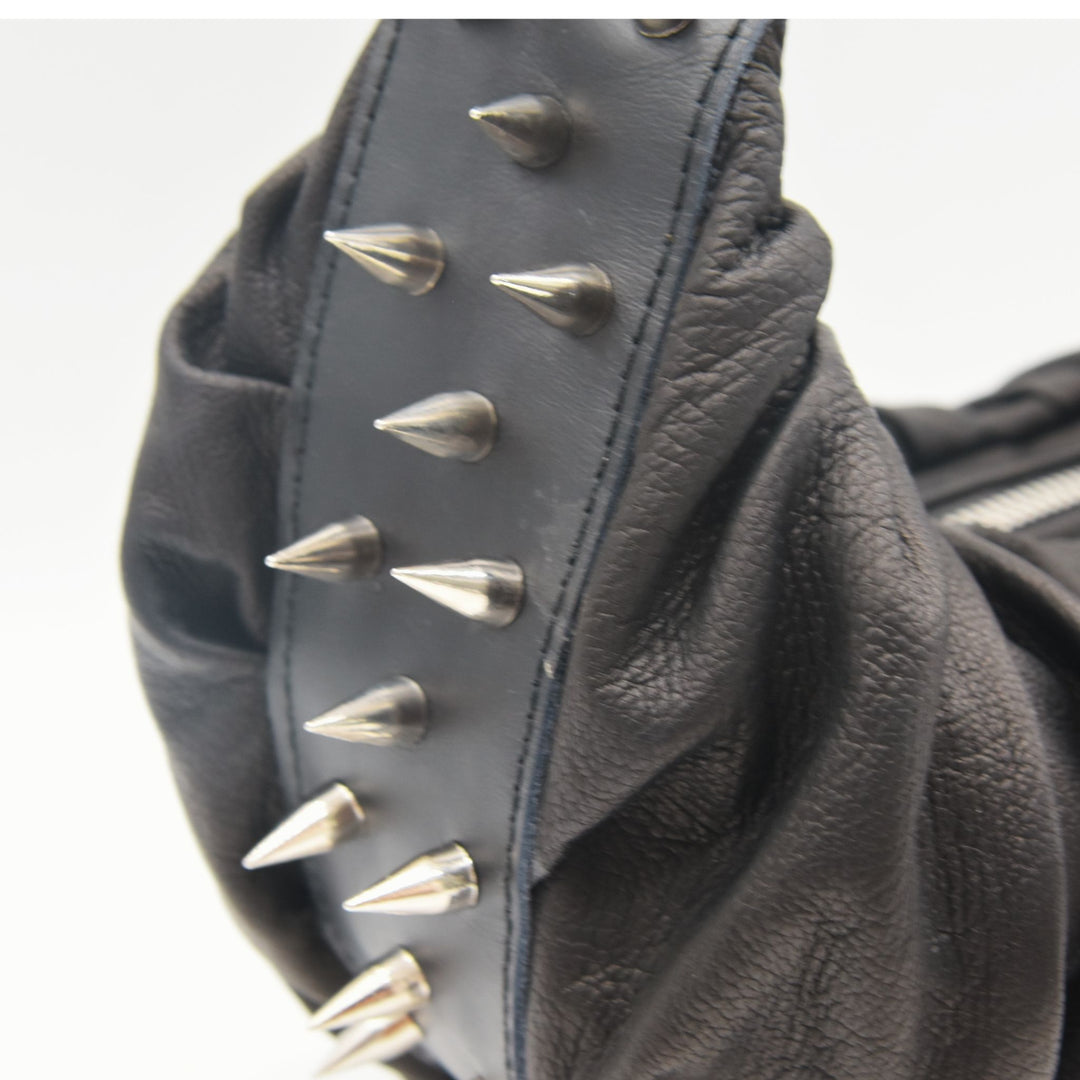 BLAKELY | HALF MOON SHOULDER BAG WITH STUDS