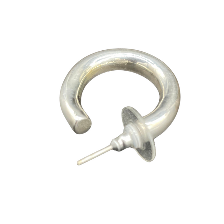 EALGA -SILVER HOOP EARRINGS 2 diameter
