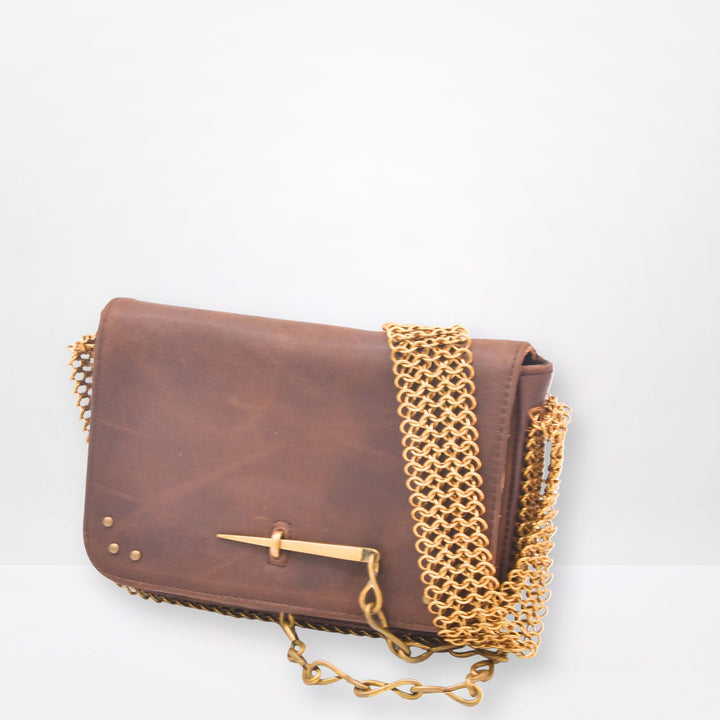ELODIE SHOULDER BAG | BROWN