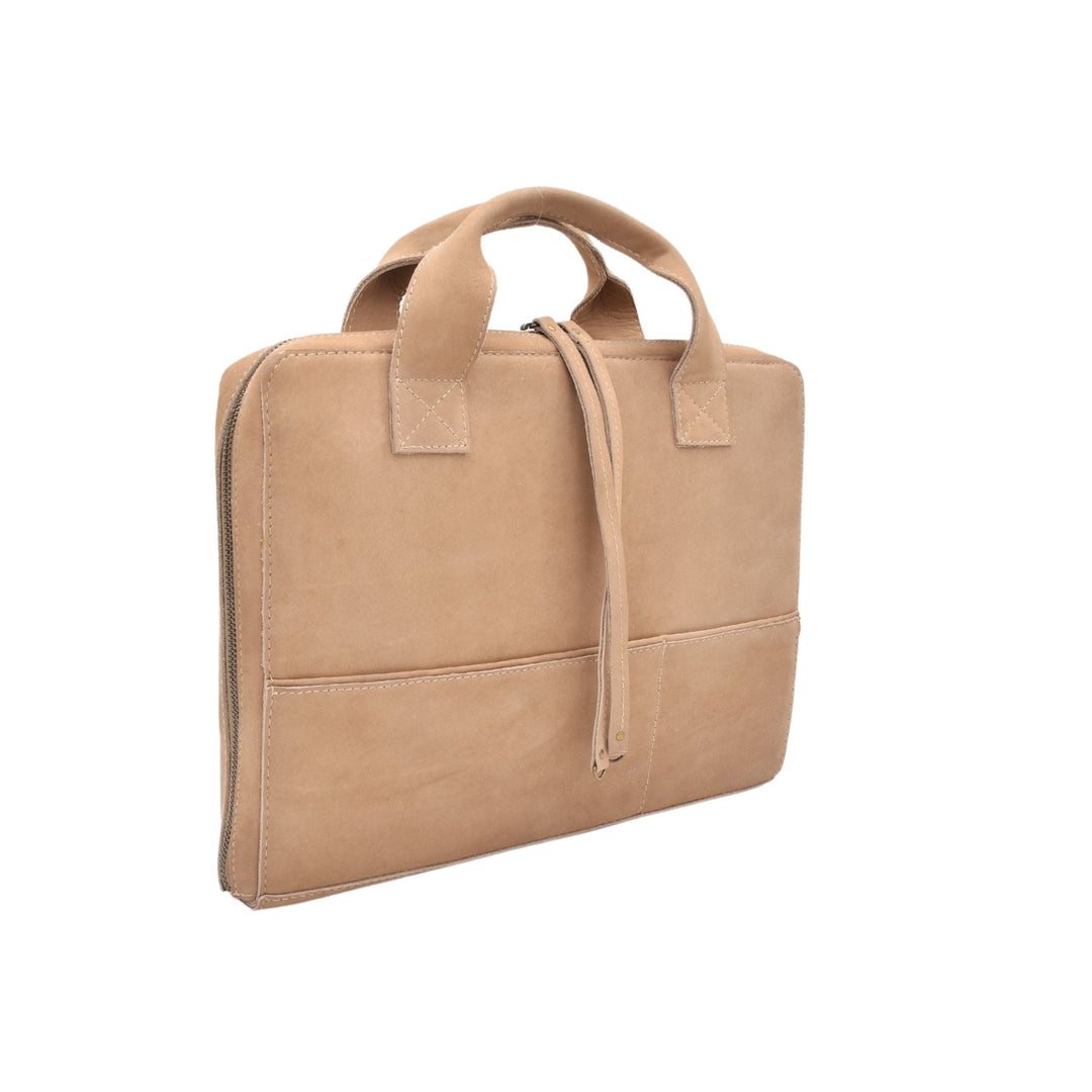 COMPUTER SLEEVE BAG  | SAGA | TAN