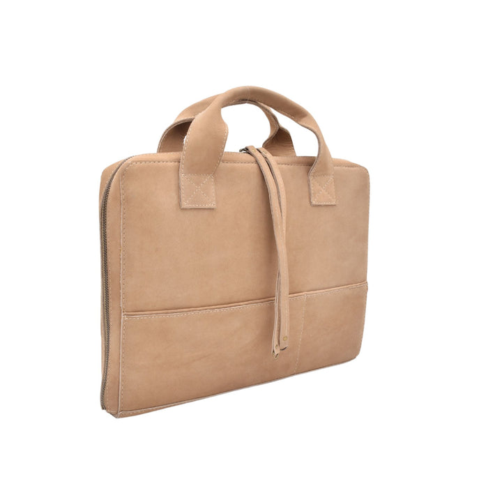 COMPUTER SLEEVE BAG  | SAGA | TAN