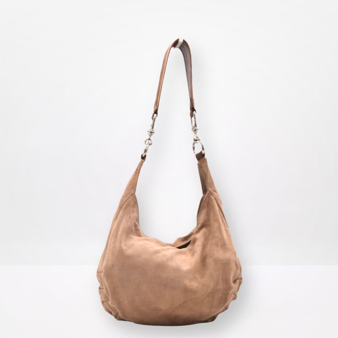 ZELDA | TAN | HALF MOON BAG