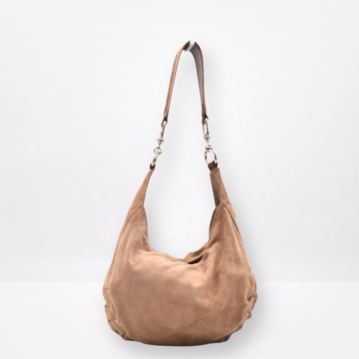 ZELDA | TAN | HALF MOON BAG