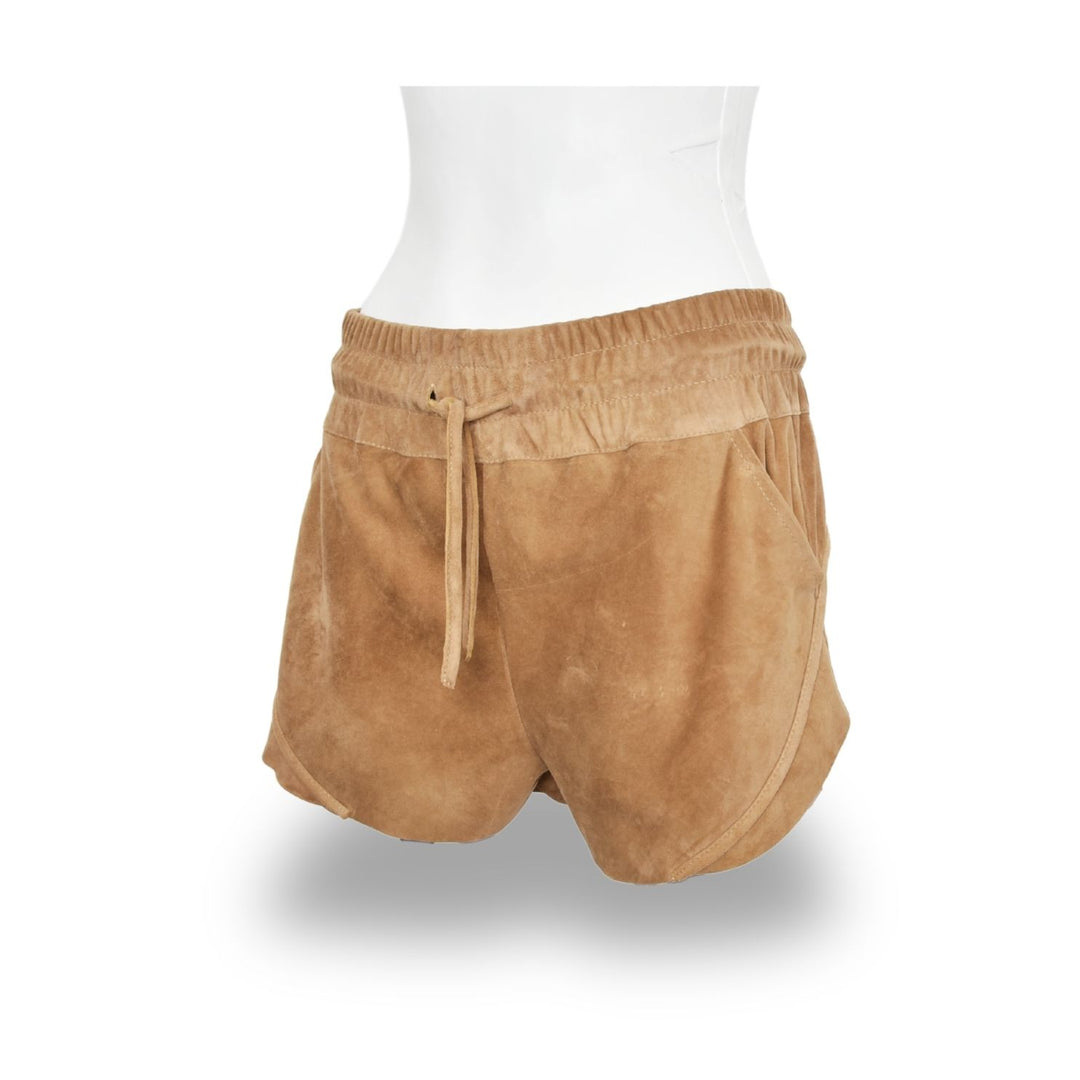 ORLY | TAN | SUEDE SHORTS