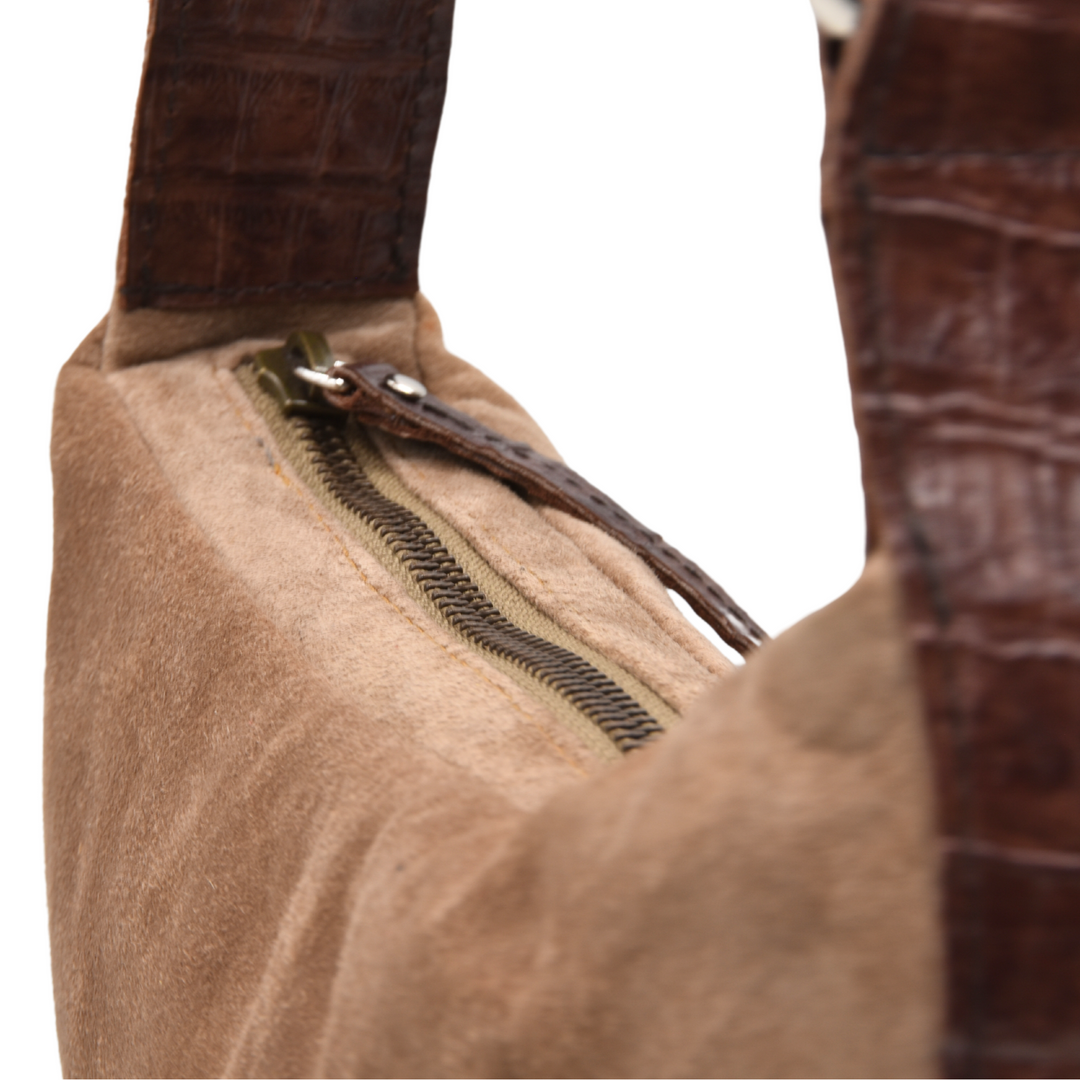 MYLA | TAN | HALFMOON SHOULDER BAG