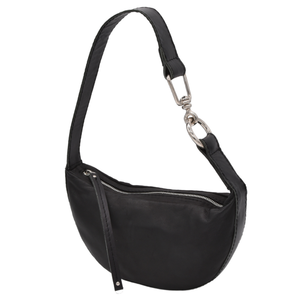 MYLA | BLACK | HALFMOON SHOULDER BAG