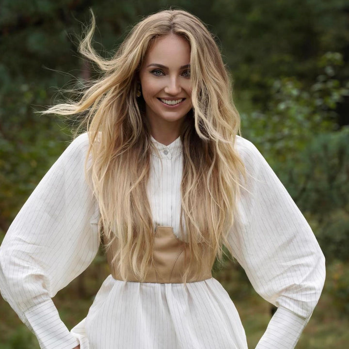 UNDER BUST CORSET BELT | SILVY | TAN