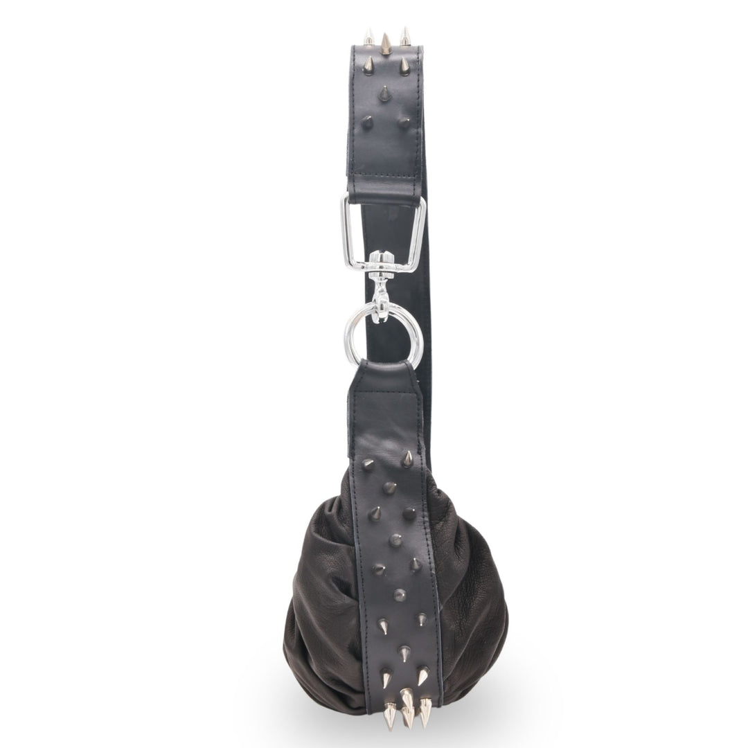 BLAKELY | HALF MOON SHOULDER BAG WITH STUDS