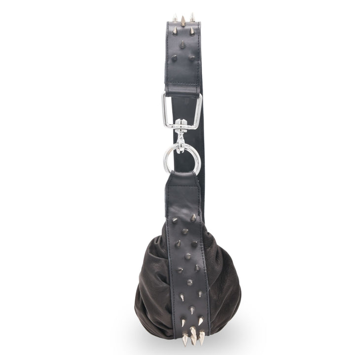 BLAKELY | HALF MOON SHOULDER BAG WITH STUDS