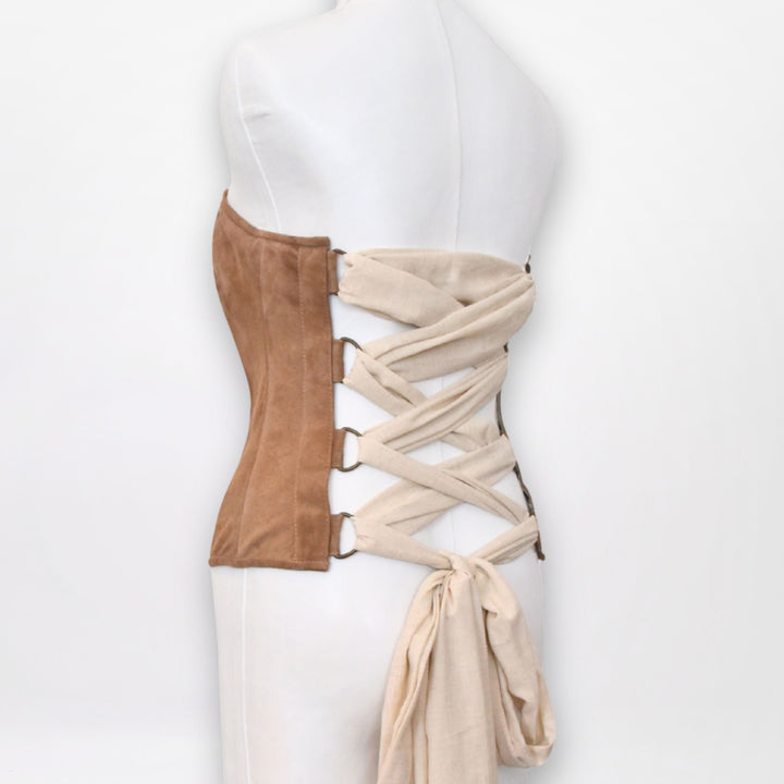 APULIA | TAN | BOW CORSET