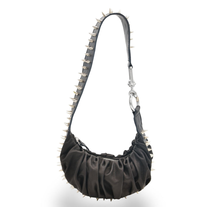 BLAKELY | HALF MOON SHOULDER BAG WITH STUDS