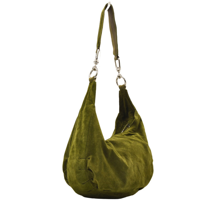 ZELDA | FOREST GREEN | HALF MOON BAG