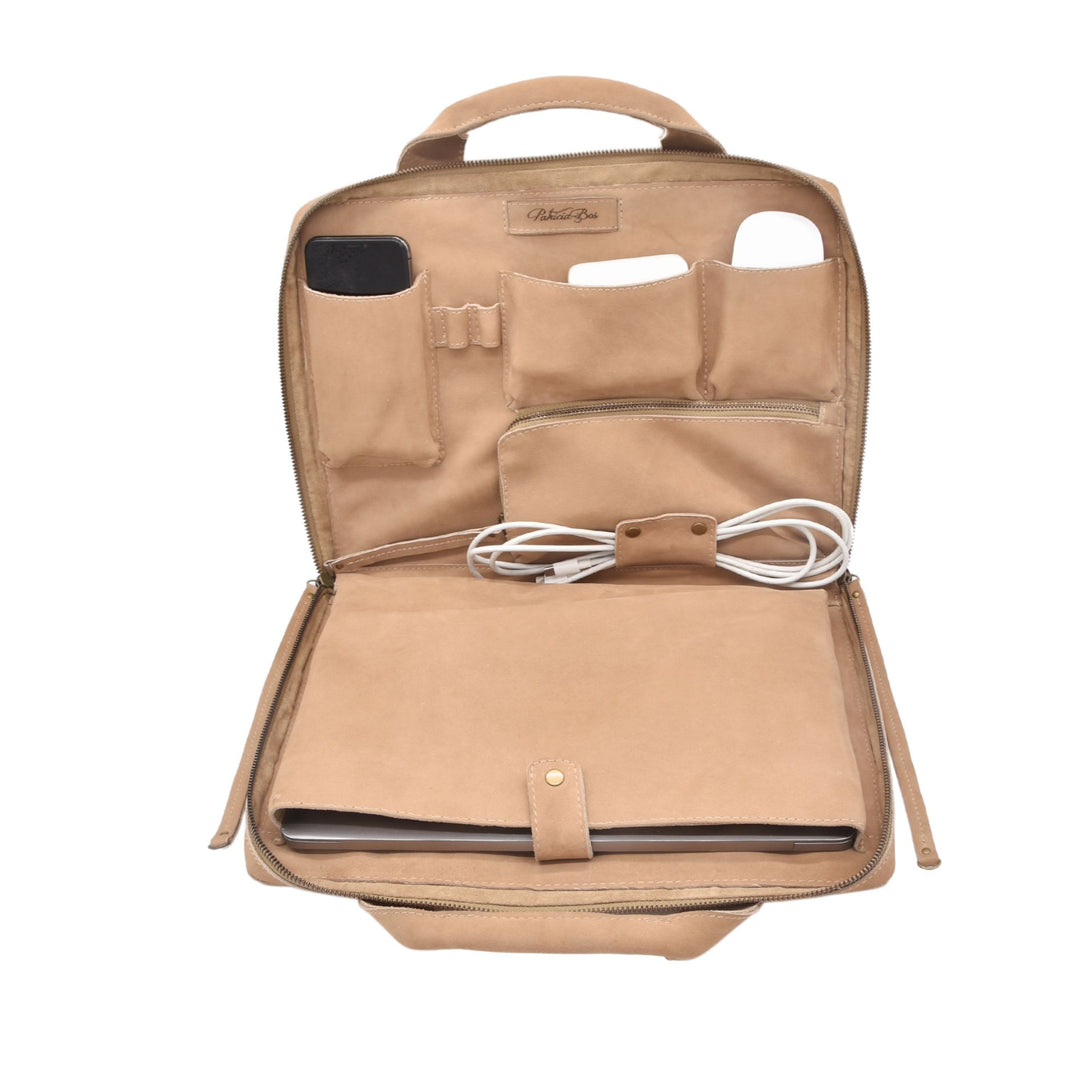 COMPUTER SLEEVE BAG  | SAGA | TAN