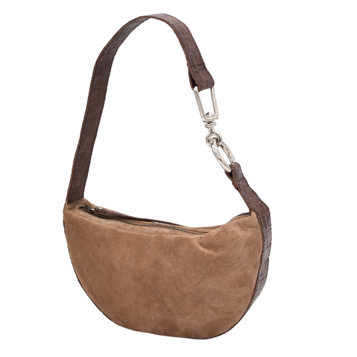 MYLA | TAN | HALFMOON SHOULDER BAG