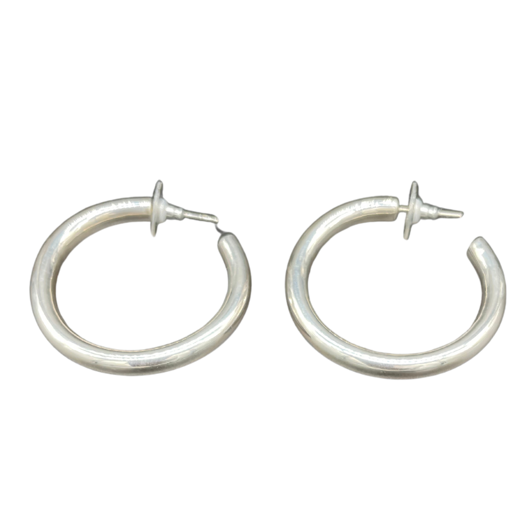 EALGA -SILVER HOOP EARRING 4 diameter