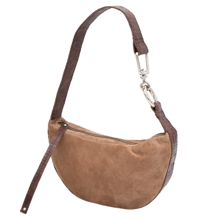 MYLA | TAN | HALFMOON SHOULDER BAG