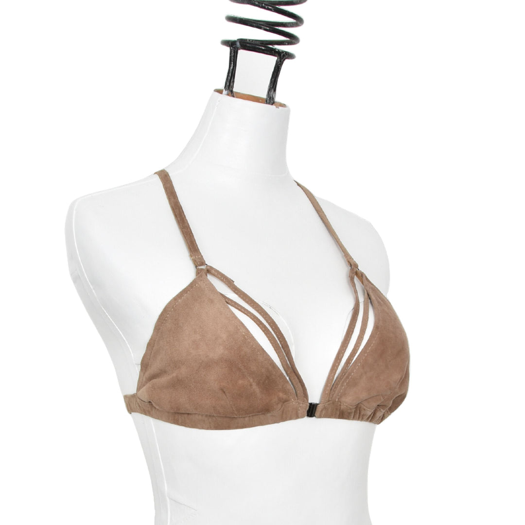 ROXY |  TAN | SUEDE BRA