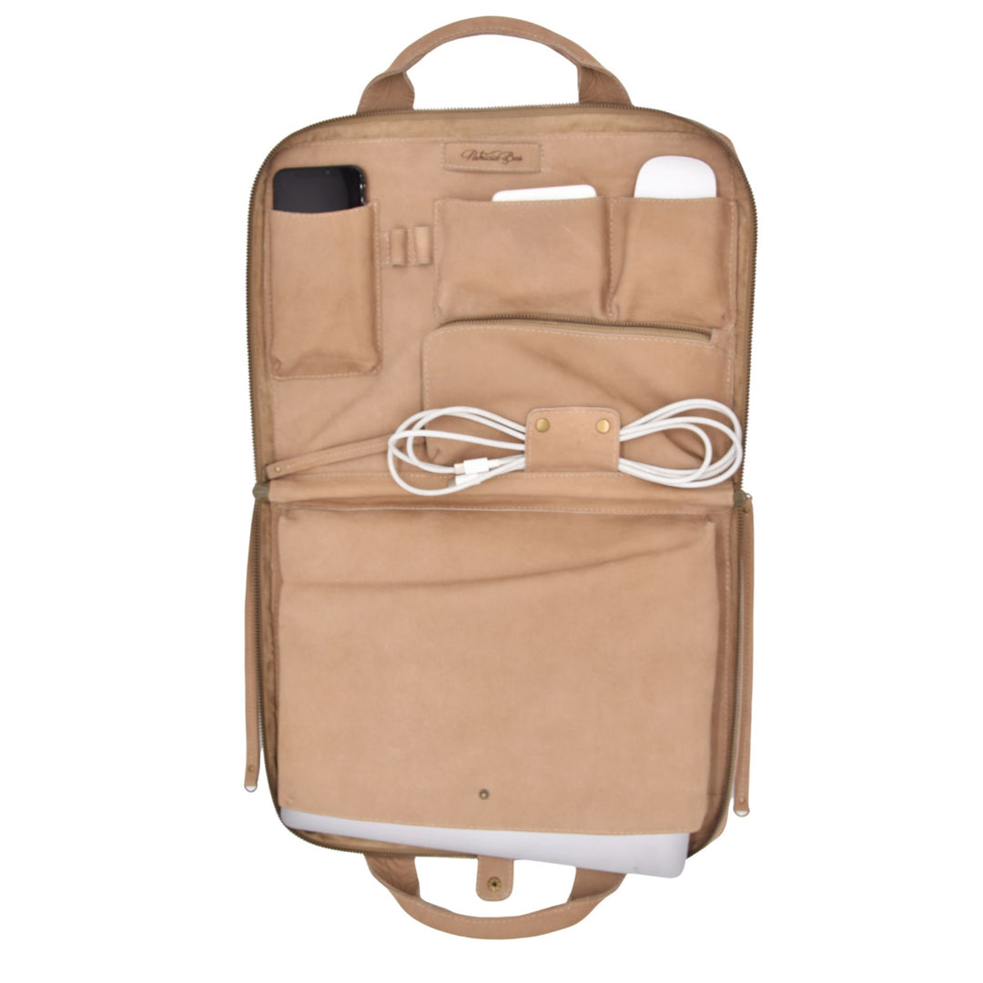 COMPUTER SLEEVE BAG  | SAGA | TAN