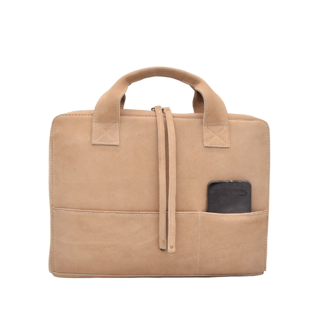 COMPUTER SLEEVE BAG  | SAGA | TAN