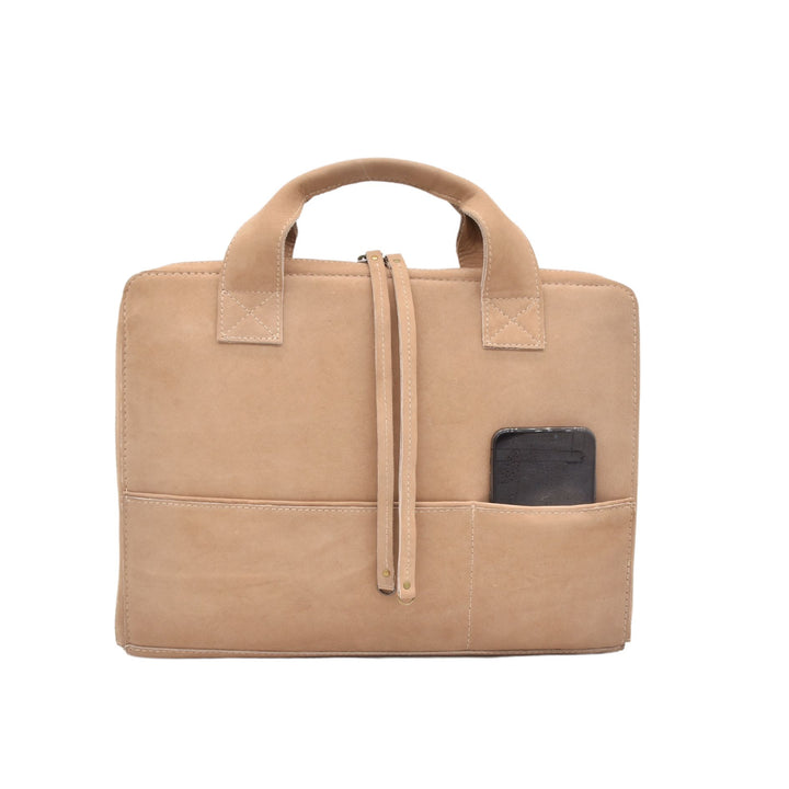 COMPUTER SLEEVE BAG  | SAGA | TAN