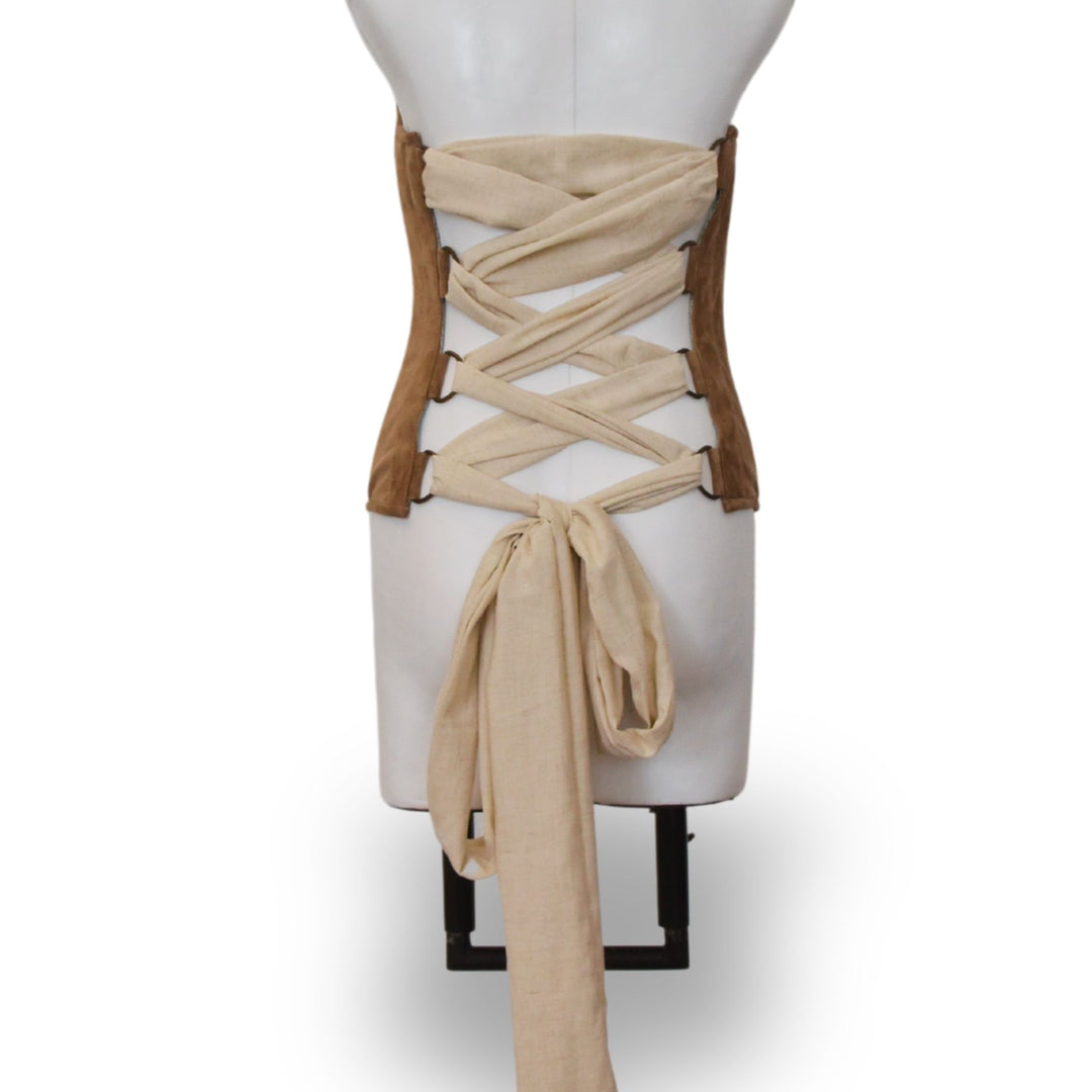 APULIA | TAN | BOW BELT CORSET