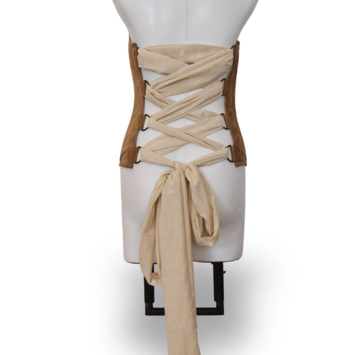 APULIA | TAN | BOW BELT CORSET