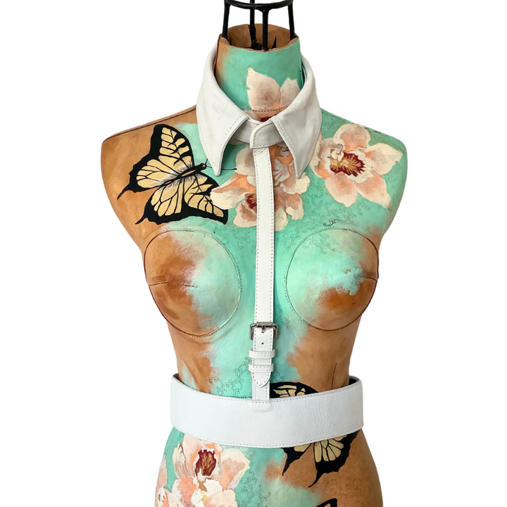 COLLAR HARNESS | SHEREE | WHITE