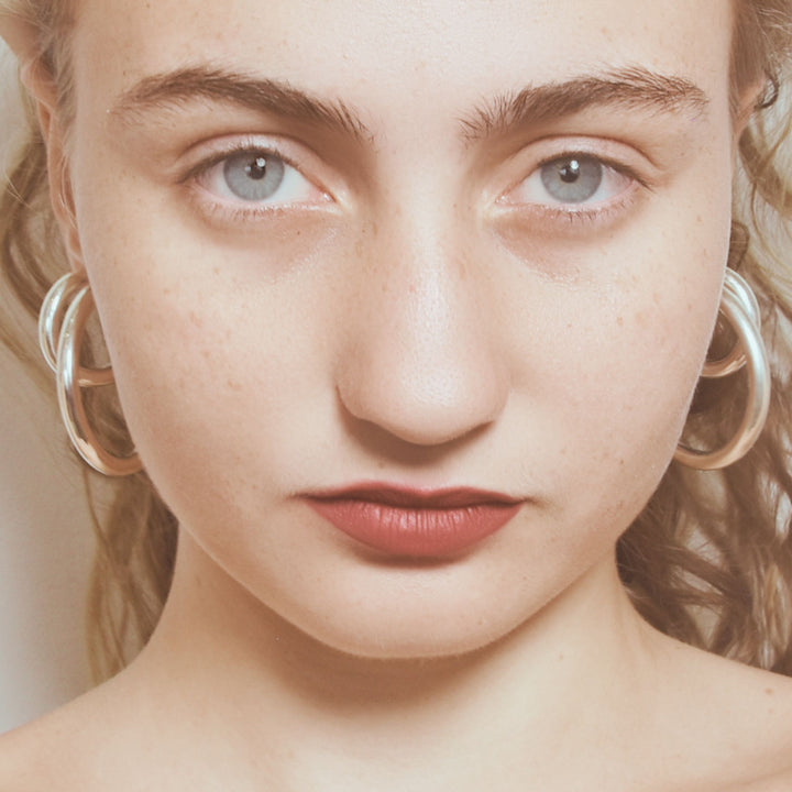 EALGA -SILVER HOOP EARRINGS 2 diameter