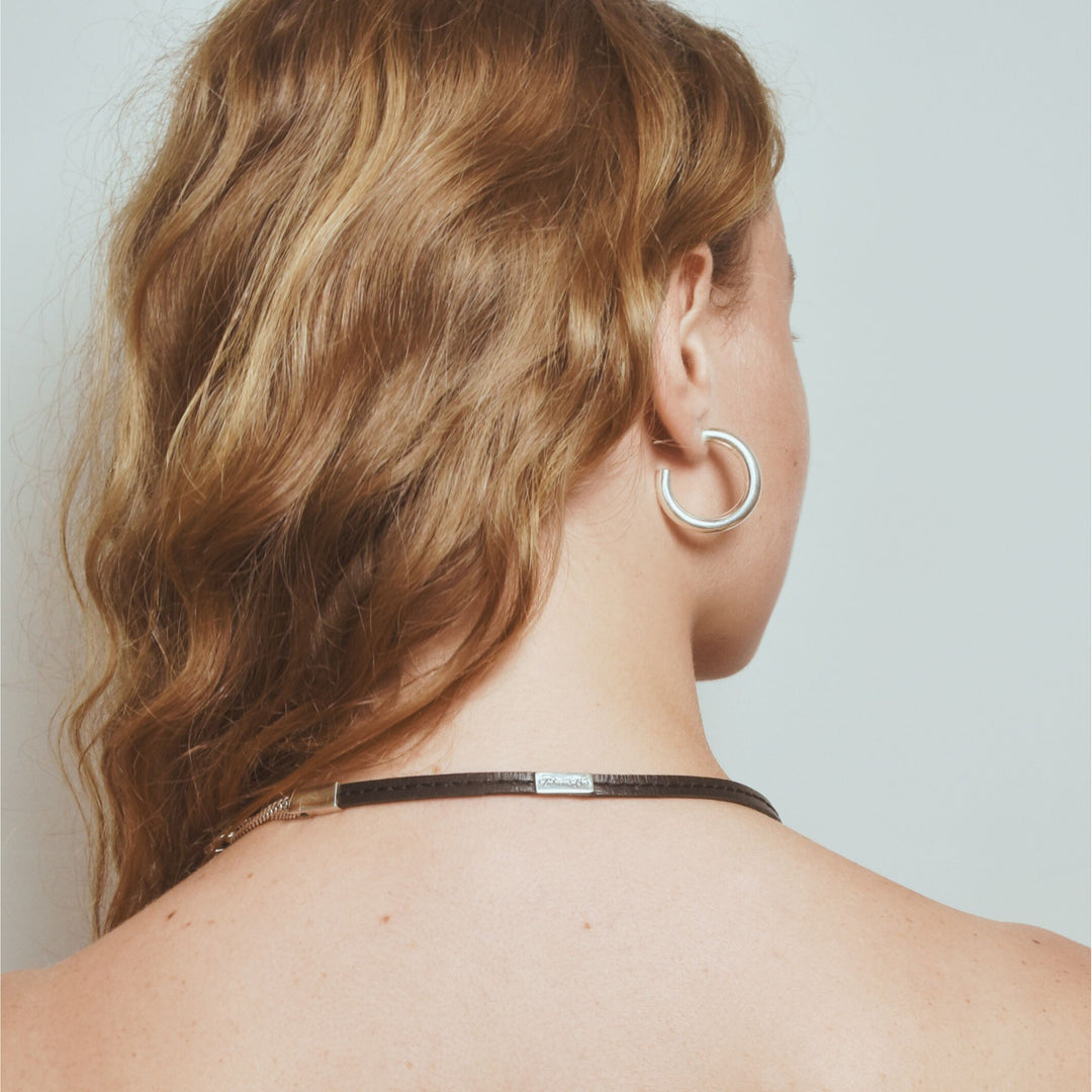 EALGA -SILVER HOOP EARRINGS 2 diameter