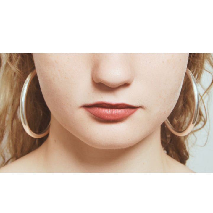 EALGA | SILVER HOOP EARRINGS 7 CM