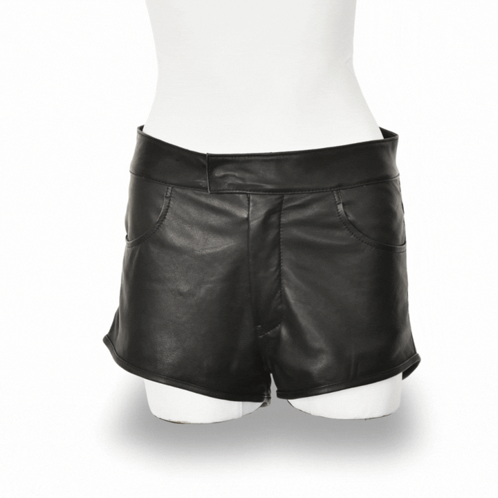 LUNA | BLACK | HIGH WAIST SHORTS