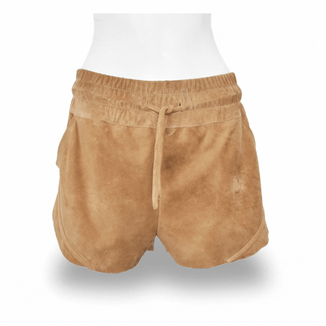 ORLY | TAN | SUEDE SHORTS