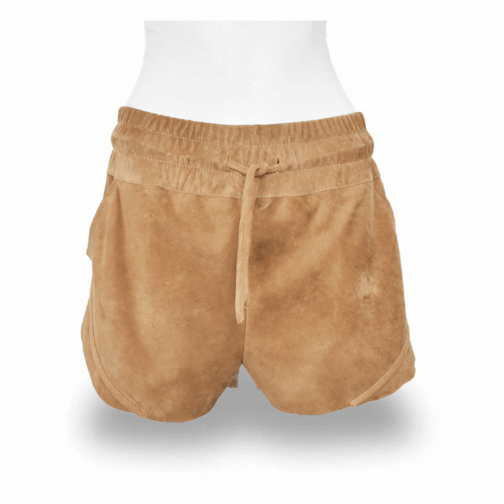 ORLY | TAN | SUEDE SHORTS