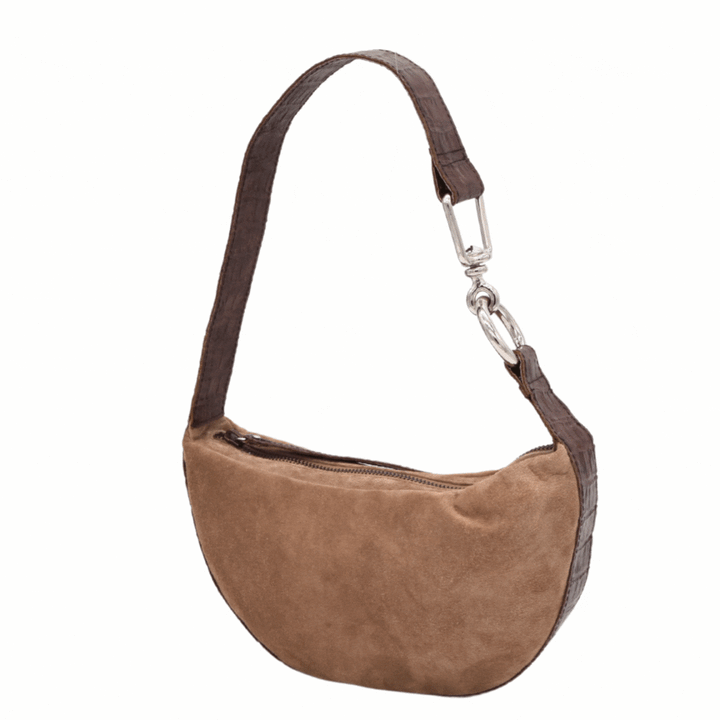 MYLA | TAN | HALFMOON SHOULDER BAG