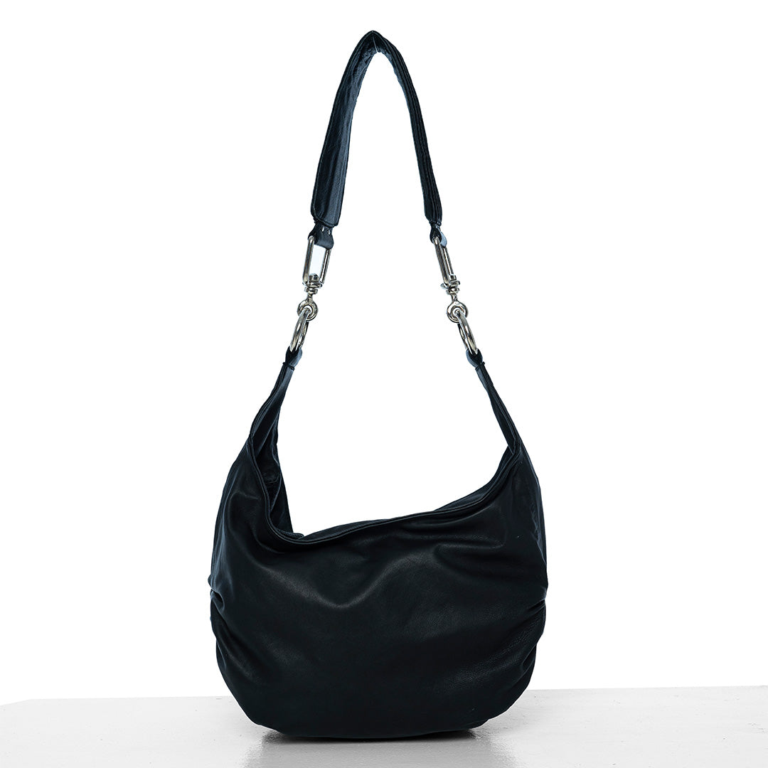 leather black Shoulder bag -by Patricia Bos