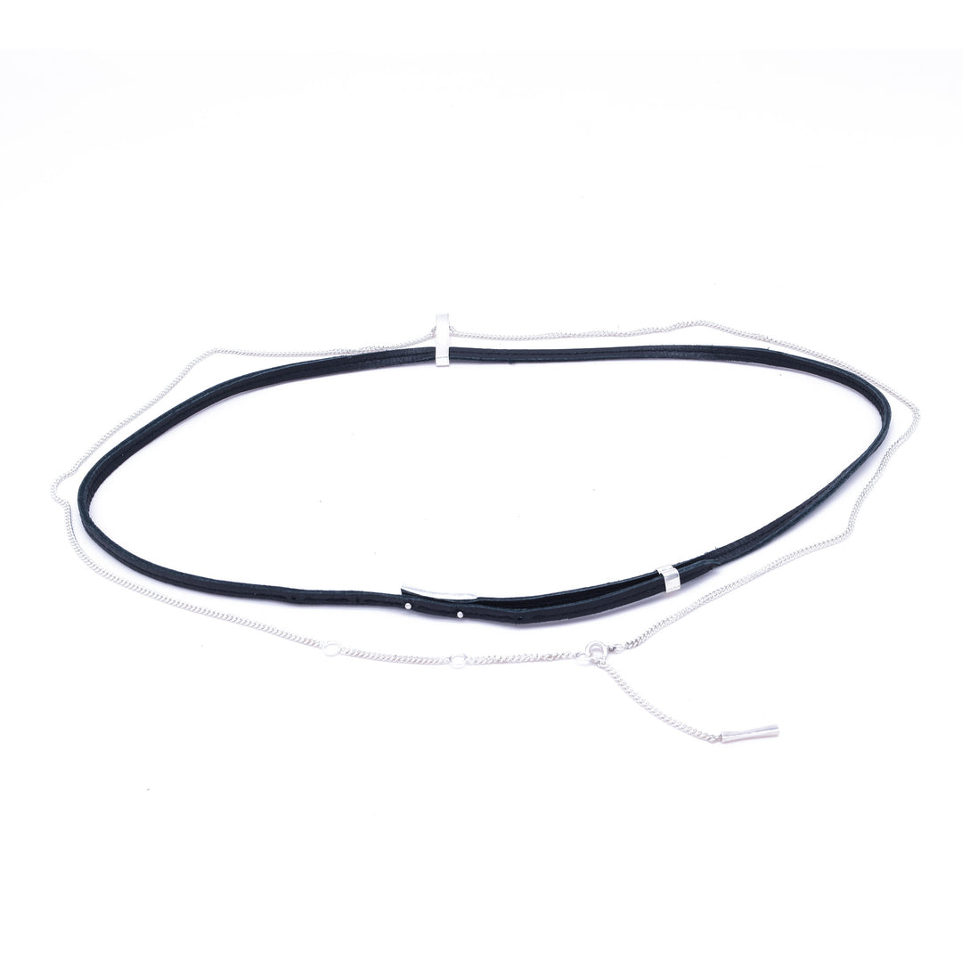 VELMA | BLACK | NECKLACE - BODY CHAIN