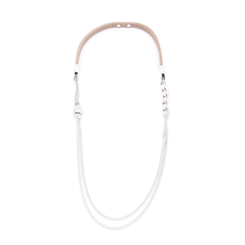 silver neckless Patricia Bos