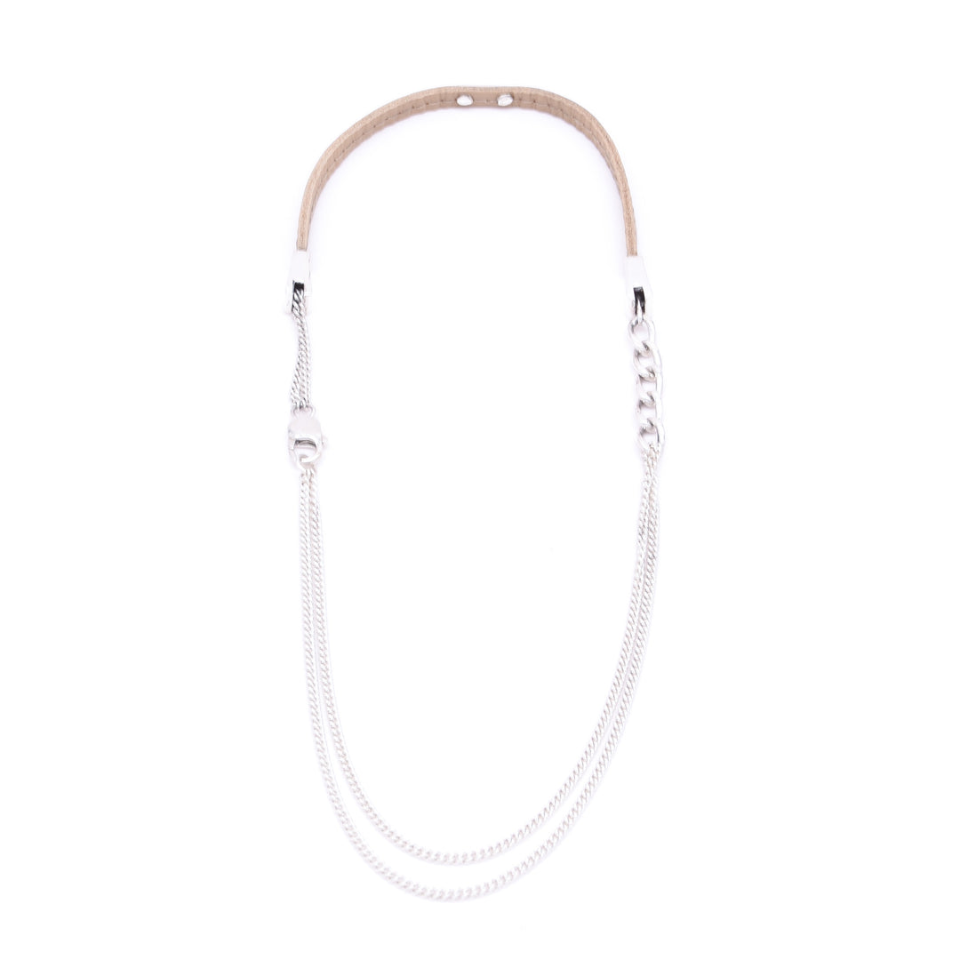 silver neckless Patricia Bos