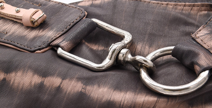 ZELDA | BATIK LEATHER | HALF MOON BAG