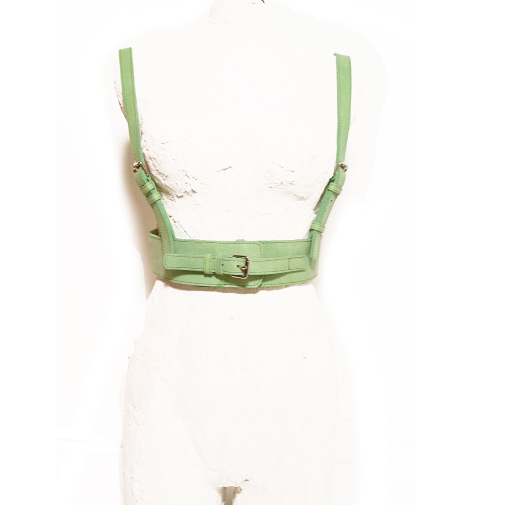 SUSPENDER BELT| KACY | GREEN