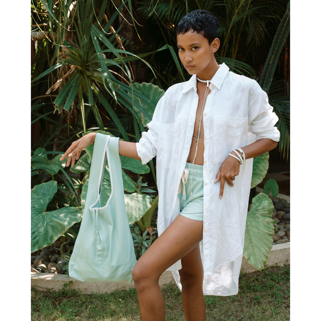 SPRM | A HINT OF MINT  | LEATHER SHOPPER