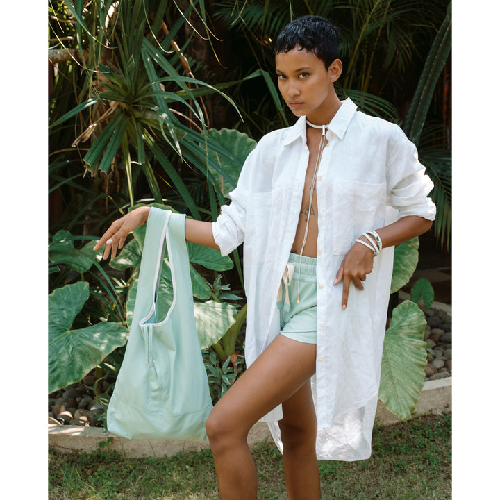 SPRM | A HINT OF MINT  | LEATHER SHOPPER