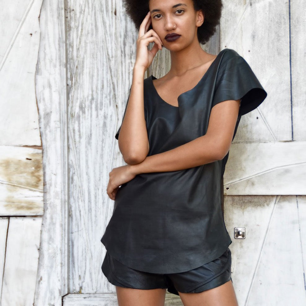 Orly | Leather Sport Shorts - Patricia Bos